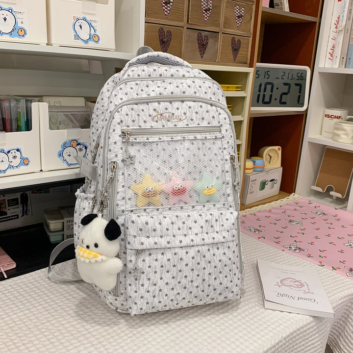 Stilvolles sternbedrucktes multifunktionales Rucksack Karnz