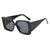 Damen Überdimensionierte Leo-Sonnenbrille Karnz