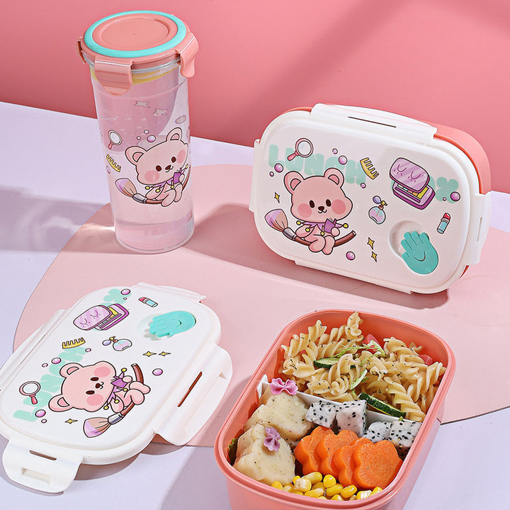 Spaß-Themen Cartoon Bento Lunchbox Set
