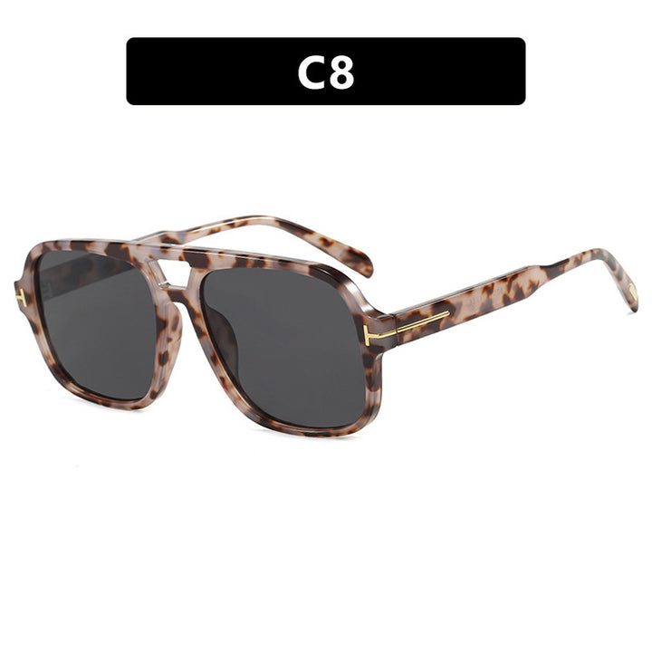 Damen Stylische Sonnenbrille im markanten Rechteckformat Karnz