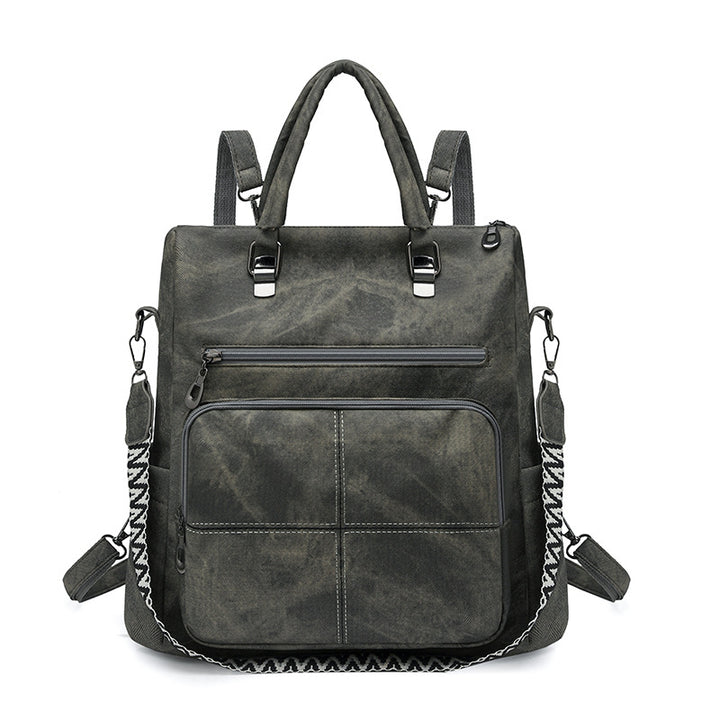 Vielseitiger Multi-Compartment Kunstleder Rucksack Karnz