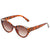 Damen elegante Cat-Eye Sonnenbrille mit luxuriösem Details Karnz