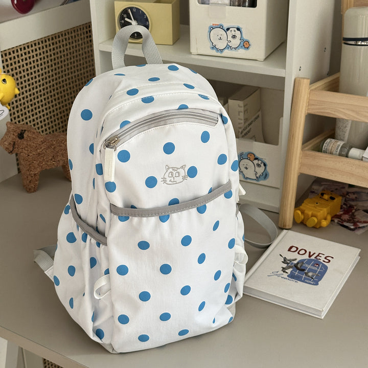 Verspielter gepunkteter Rucksack Karnz