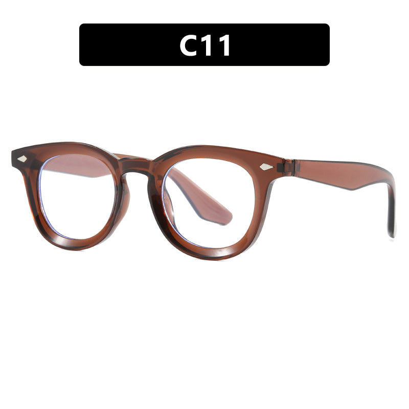 Damen modische Cat-Eye Sonnenbrille mit transparentem Rahmen Karnz