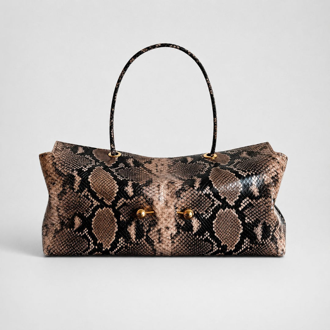 Elegante Krokodil-Textur Schultertasche