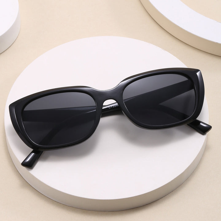 Damen trendige Cat-Eye Sonnenbrille im minimalistischen Design Karnz