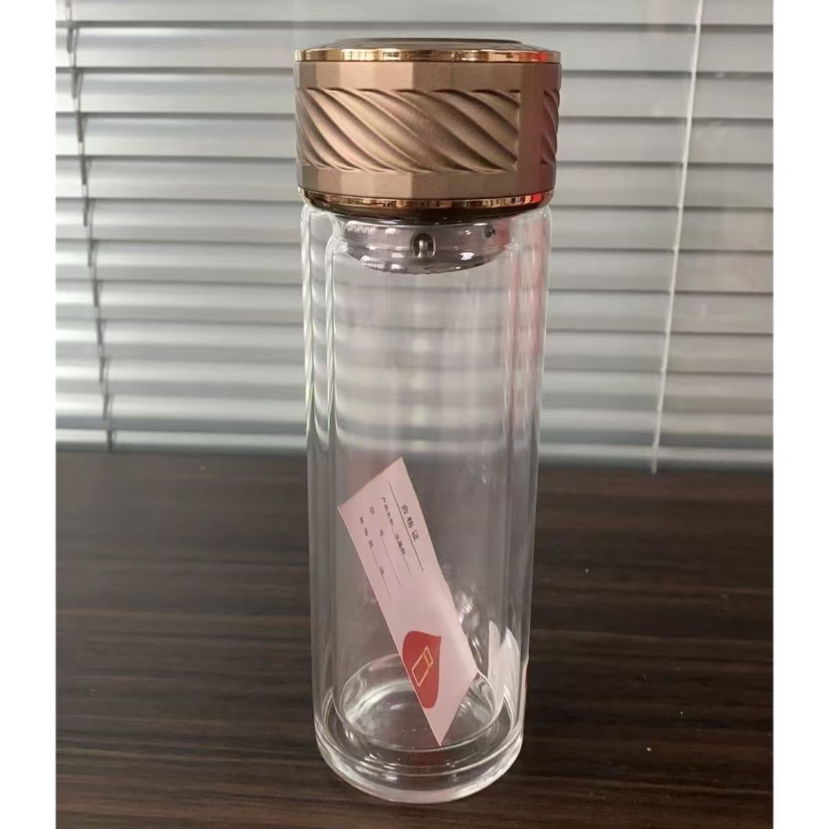 Damen Premium Glas Trinkflasche Karnz
