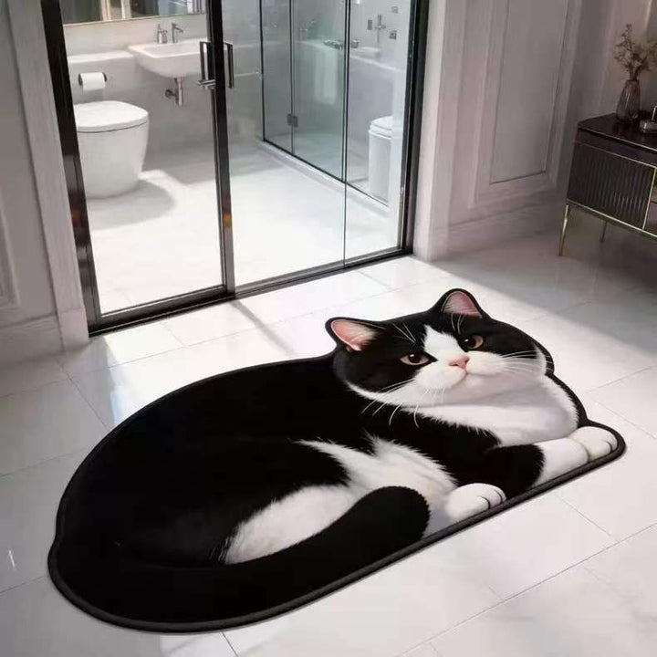 Plüsch Katzenförmige Badmatte