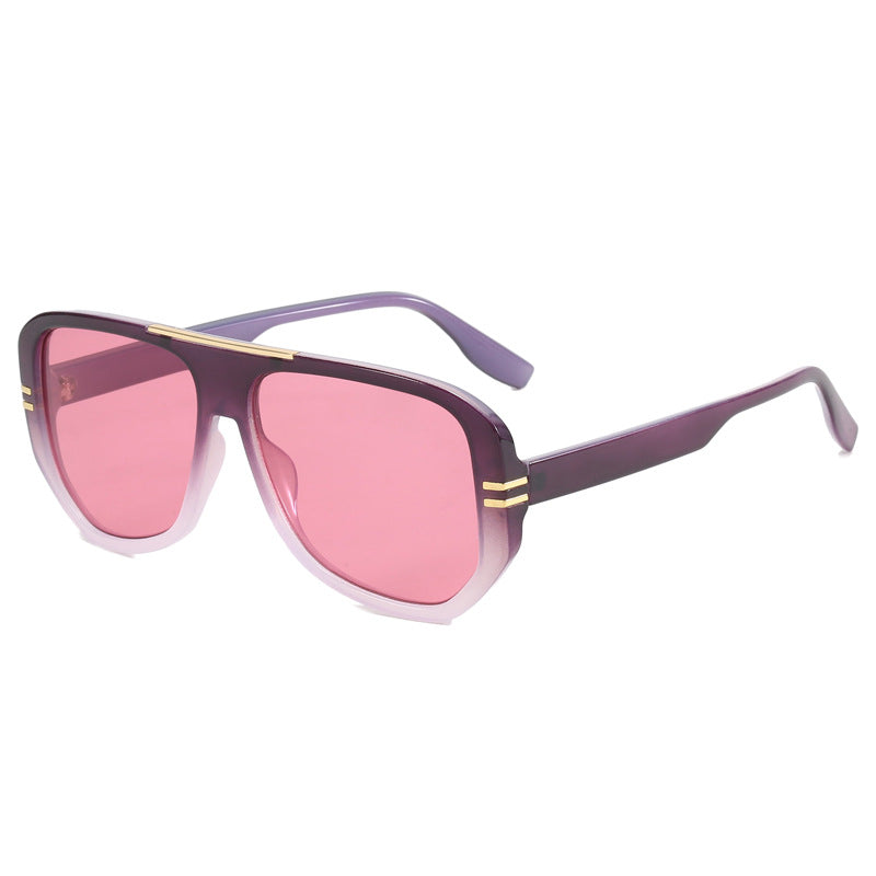 Damen Oversize-Sonnenbrille mit Designer-Rahmen Karnz