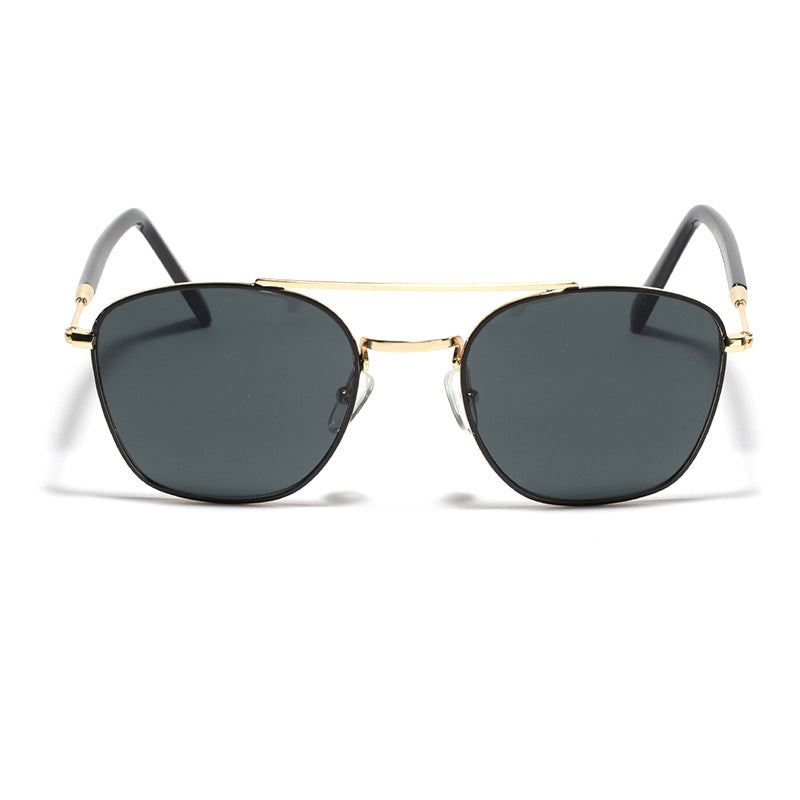 Damen modische quadratische Sonnenbrille mit luxuriösem Metallrahmen Karnz