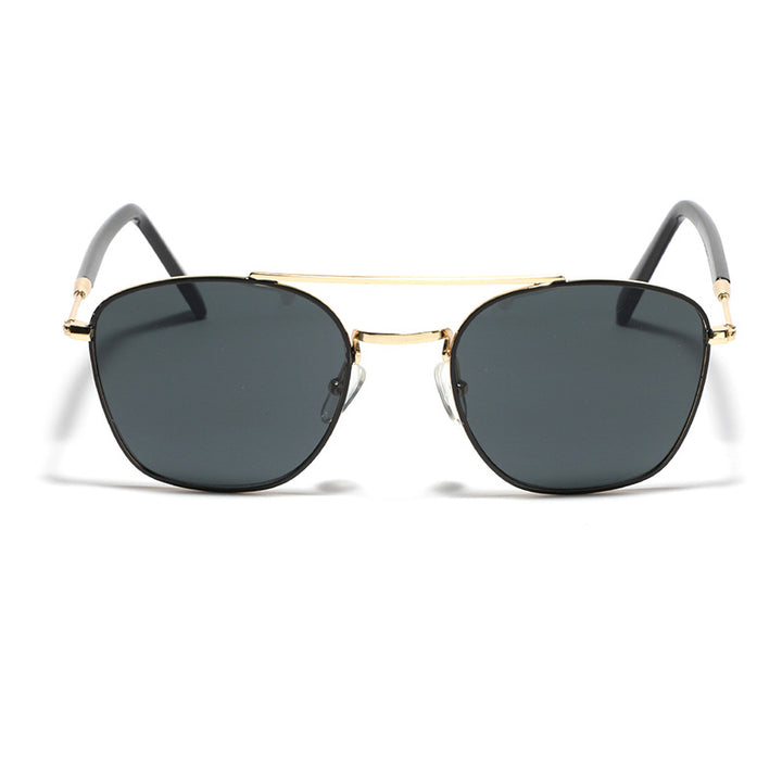 Damen modische quadratische Sonnenbrille mit luxuriösem Metallrahmen Karnz