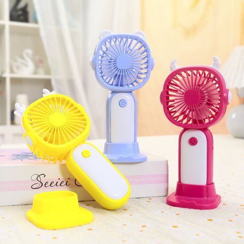 Damen Tragbarer Handventilator im verspielten Teufelsdesign Karnz