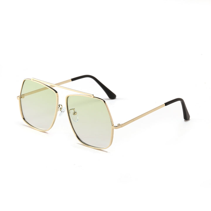 Damen polygonale Sonnenbrille mit elegantem, hochmodernem Rahmen Karnz