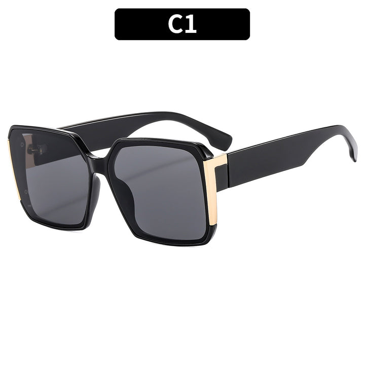 Retro-inspirierte übergroße quadratische Sonnenbrille