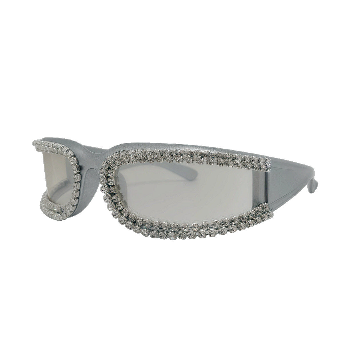 Damen modische und glamouröse Oversized-Sonnenbrille Karnz