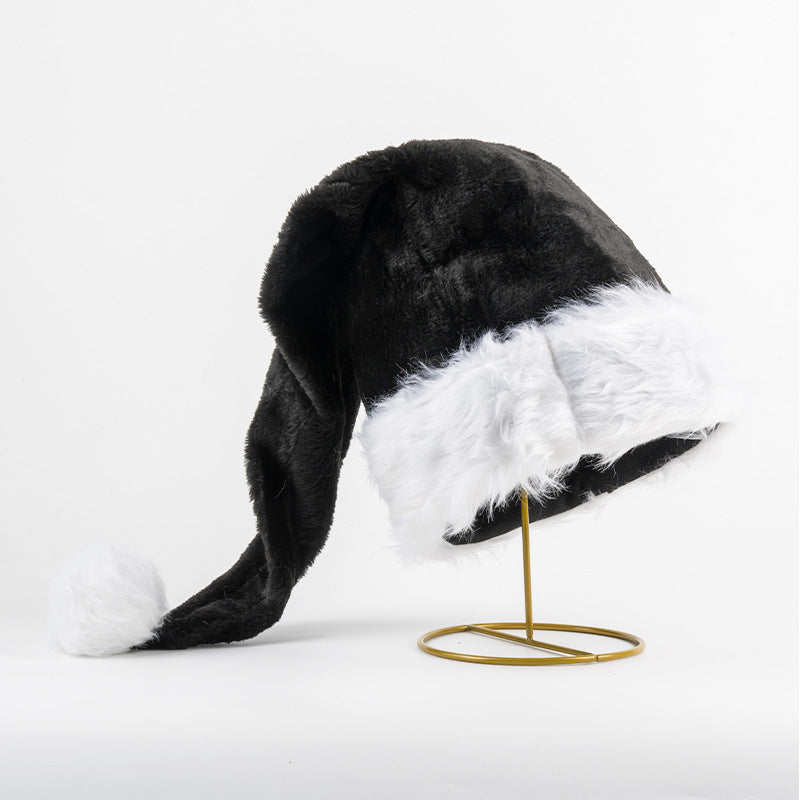 Leuchtende Weihnachtsmütze mit Plüschbesatz