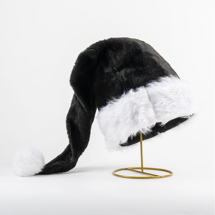Leuchtende Weihnachtsmütze mit Plüschbesatz
