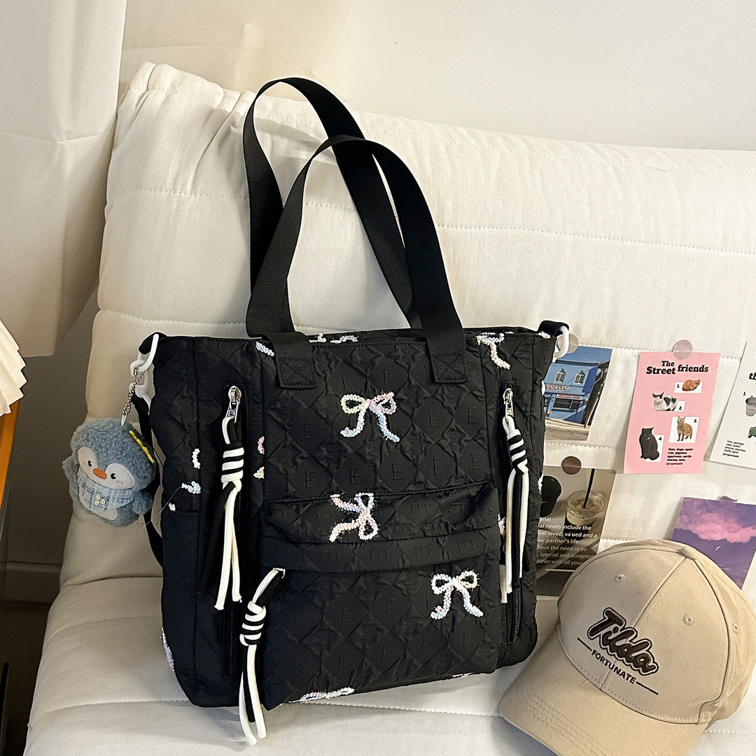 Bestickter Stepp-Rucksack Karnz