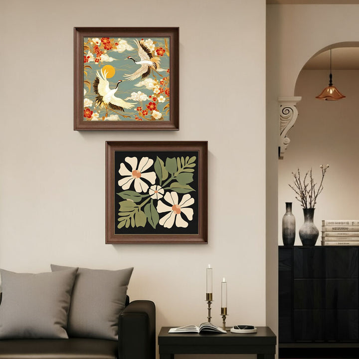 Blumenthema Wanddekoration