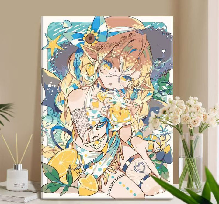 Verspielt Anime-Themen Canvas Kunstdruck Karnz