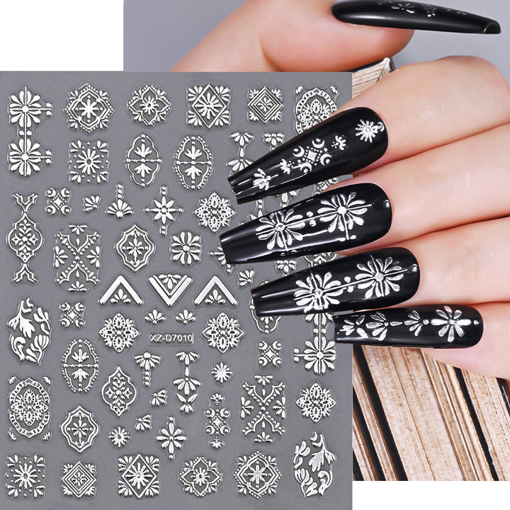 Floral Decorative Nail Art Aufkleber