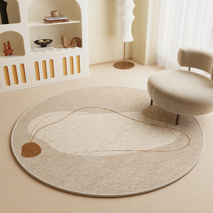 Eleganter runder Teppich