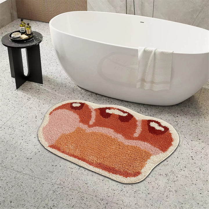 Croissant-förmige Badematte