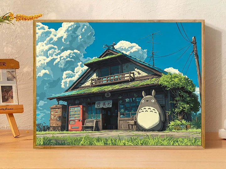 Verspielte Fantasieillustration Leinwandkunst Karnz