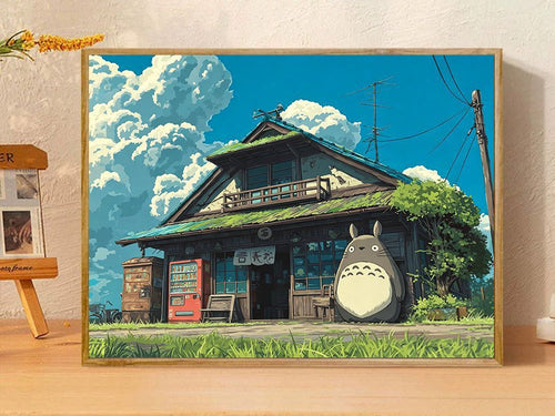 Verspielte Fantasieillustration Leinwandkunst Karnz