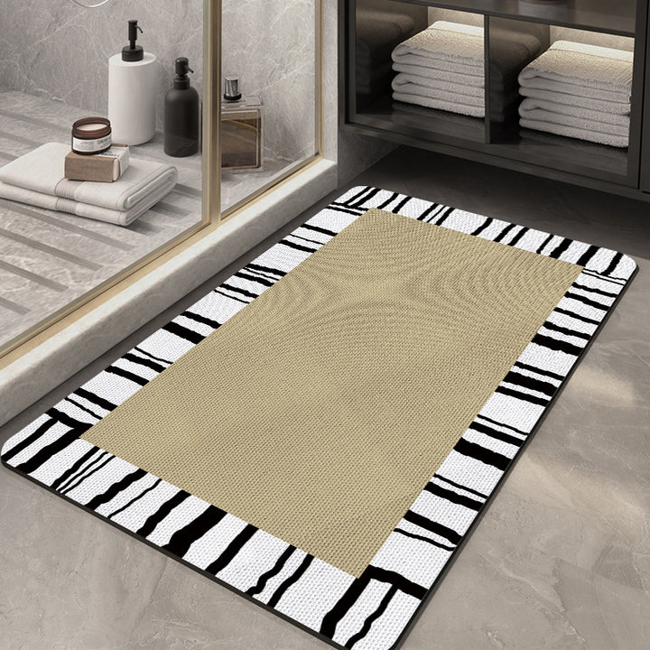 Stylische abstrakte Badematte Karnz