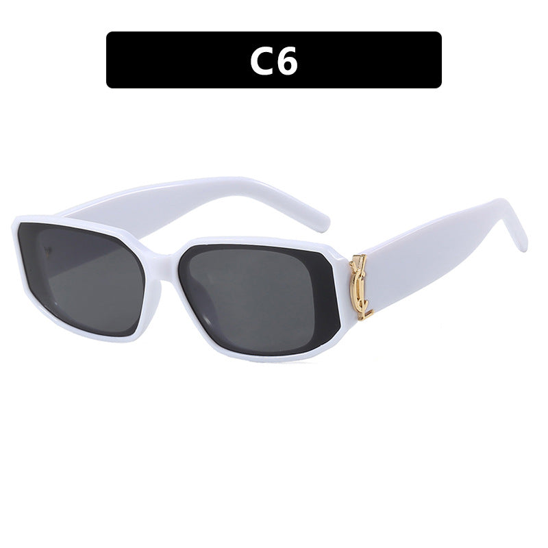 Damen modische Sonnenbrille mit eckigem Design und luxuriösen Details Karnz