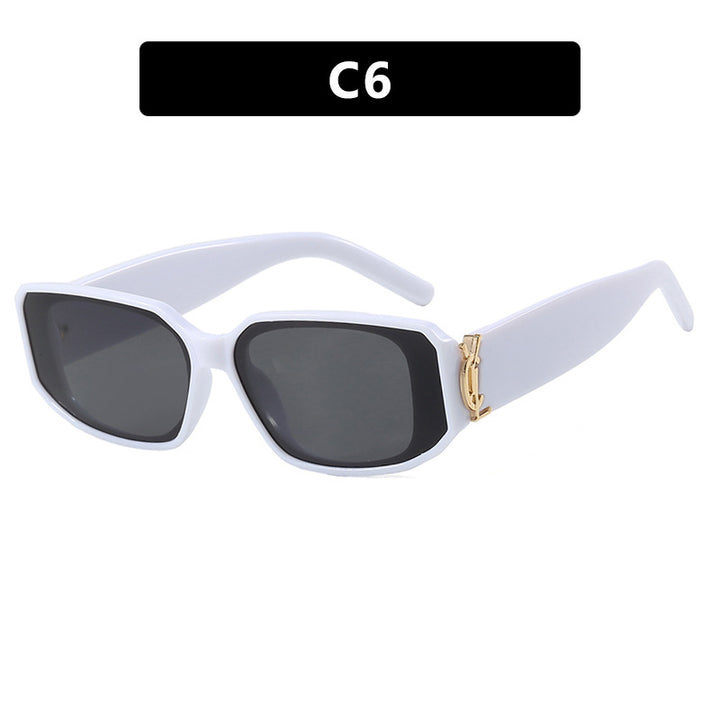 Damen modische Sonnenbrille mit eckigem Design und luxuriösen Details Karnz
