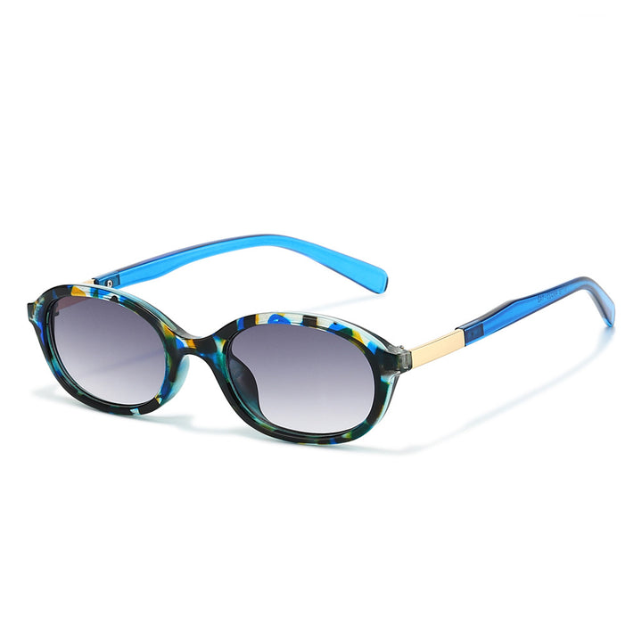 Elegante Vintage-Ovalrahmen-Sonnenbrille Karnz