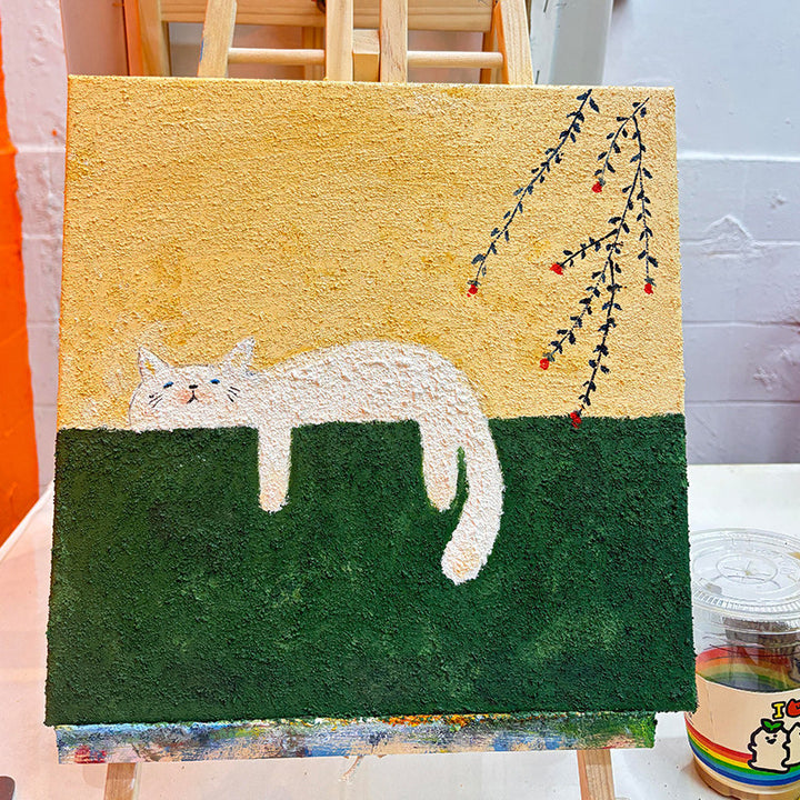 Abstrakte Katzen Leinwandkunst