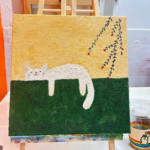 Abstrakte Katzen Leinwandkunst