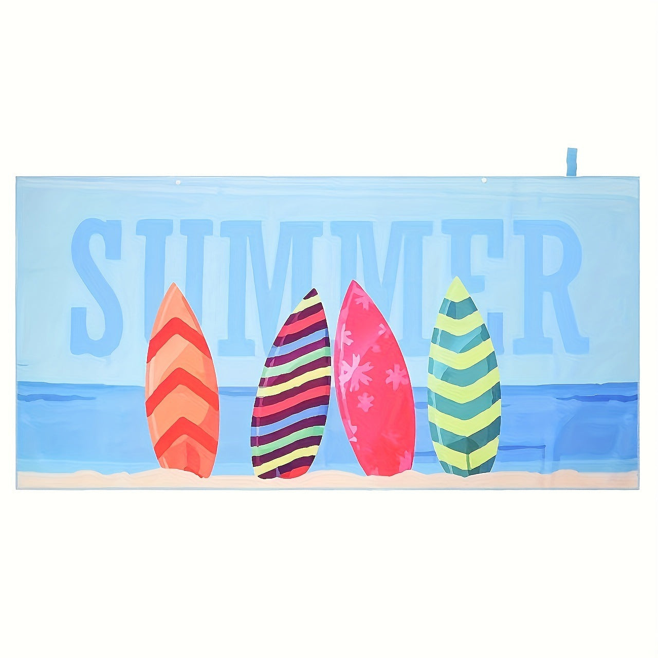 Damen Stranddecke mit farbenfrohem Surfmotiv Karnz