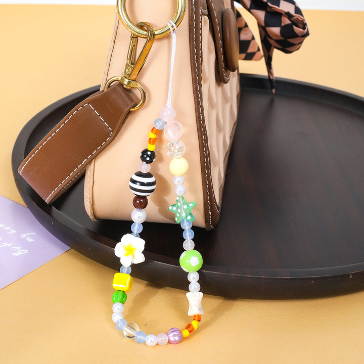 Farbige Charm Perlen Halskette Karnz