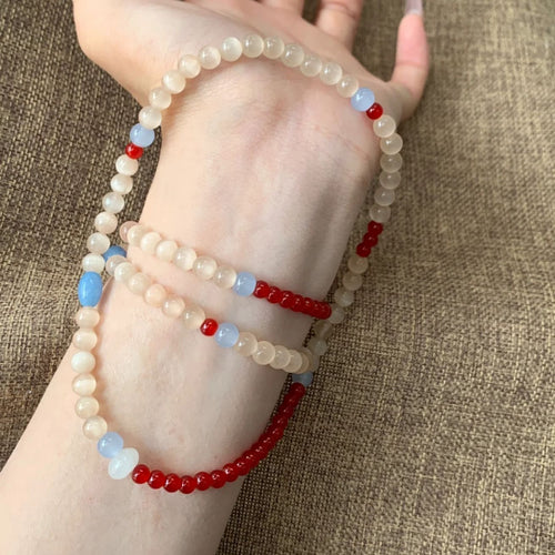 Handgefertigtes Edelstein-Stretch-Armband Karnz
