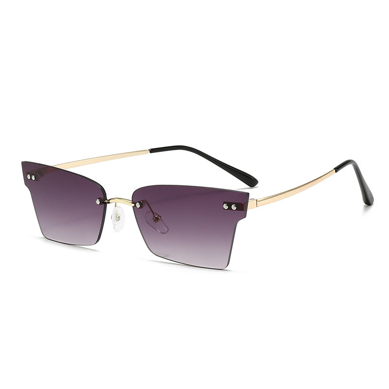 Damen trendige geometrische Sonnenbrille mit ultraleichtem Rahmen Karnz