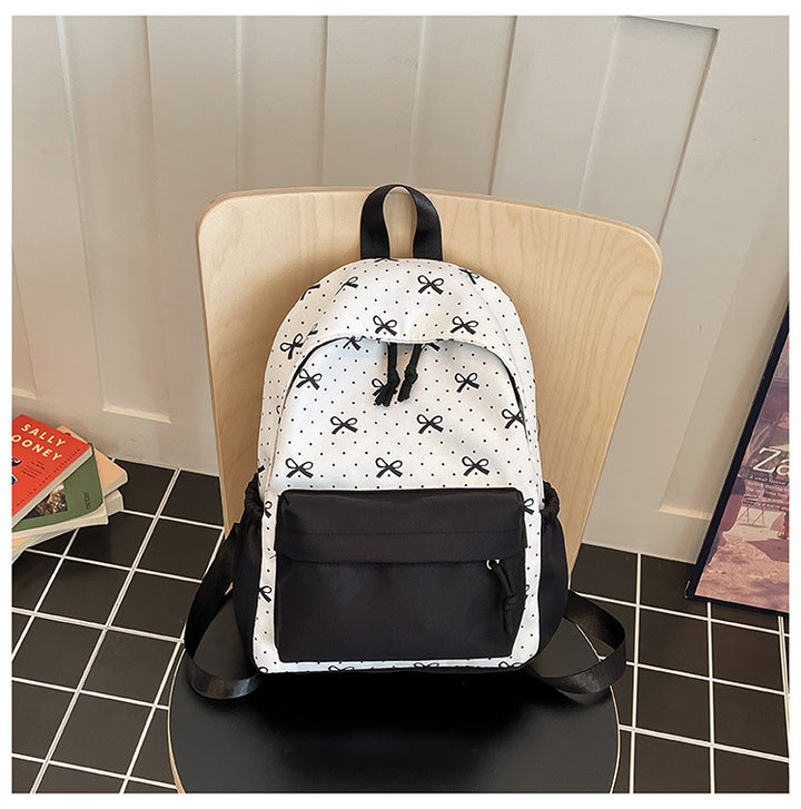 Niedlicher Alltagsrucksack mit Aufgestickten Schleifen Karnz