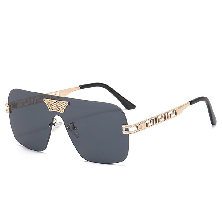 Damen modische Sonnenbrille im futuristischen Stil mit herausragendem Rahmen Karnz