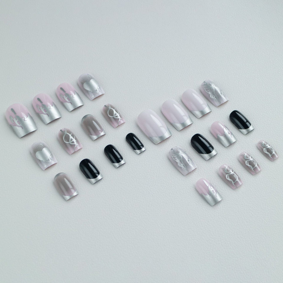 Künstlerisches Nageldesign mit einzigartigen Mustern