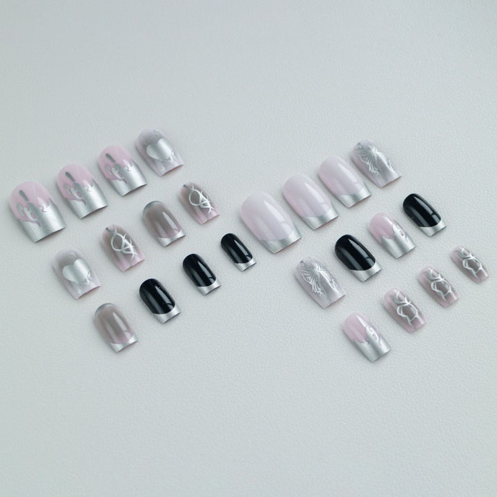 Künstlerisches Nageldesign mit einzigartigen Mustern