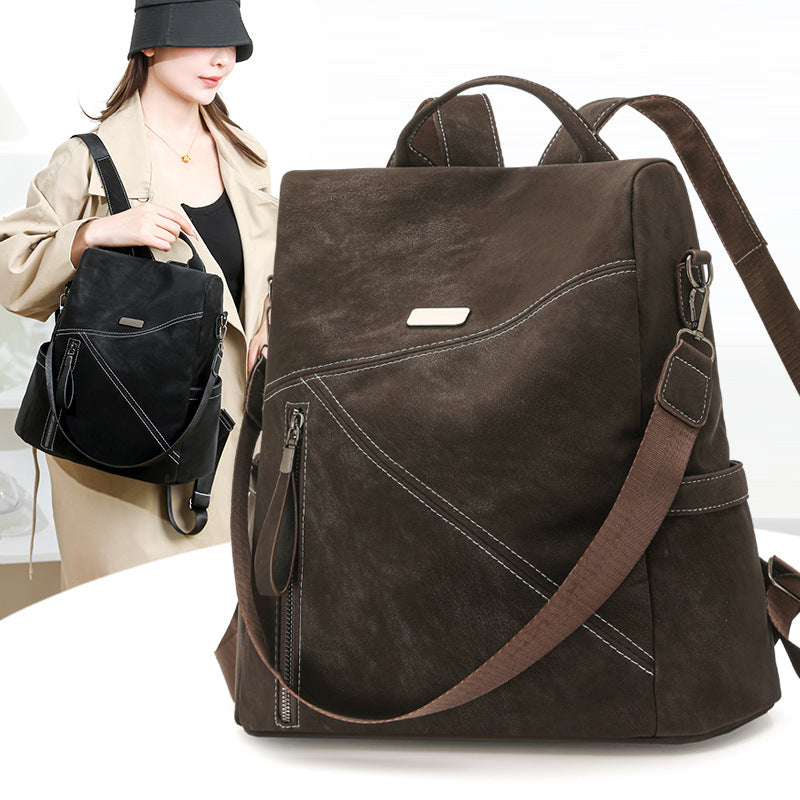 Multi-Funktionaler Leder-Rucksack Karnz