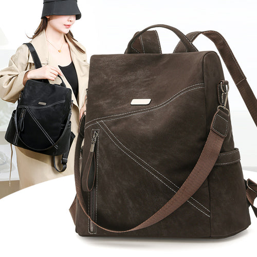 Multi-Funktionaler Leder-Rucksack Karnz