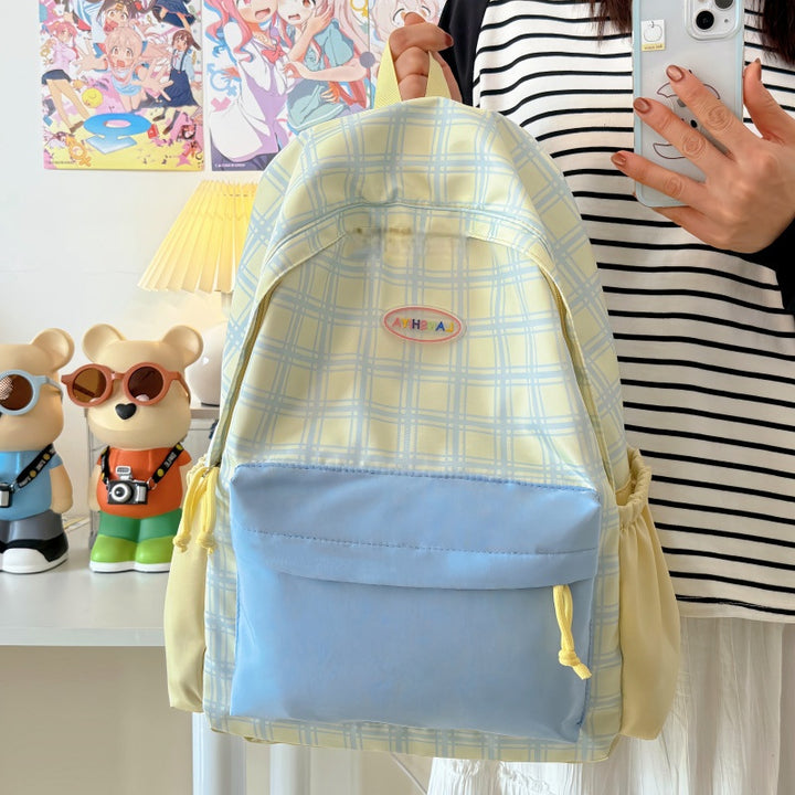 Stylische Karomuster Rucksack