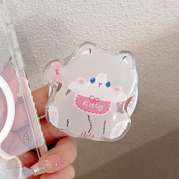 Süßer Katzenmotiv Handyhalter Karnz