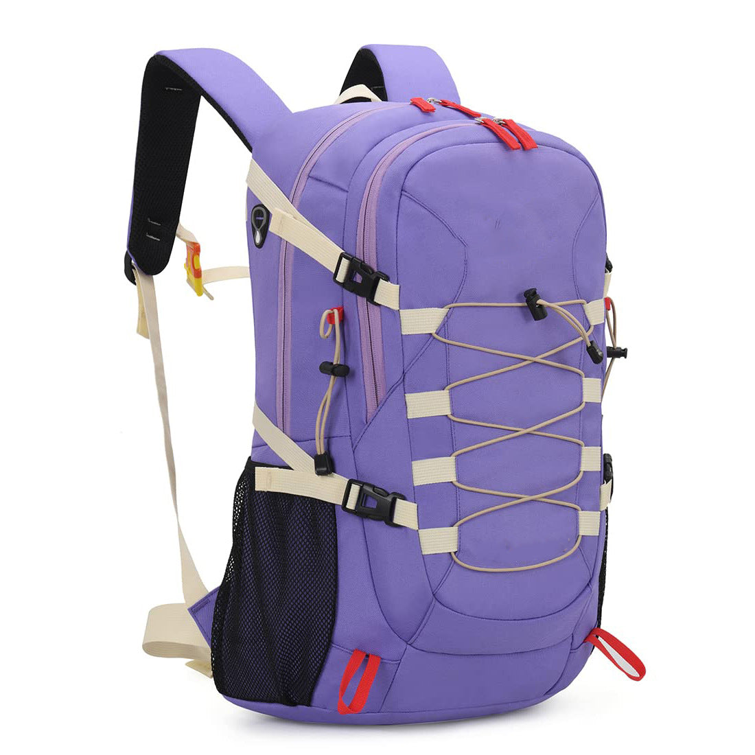 Unisex Outdoor Rucksack mit mehreren Fächern und Netzzusätzen Karnz