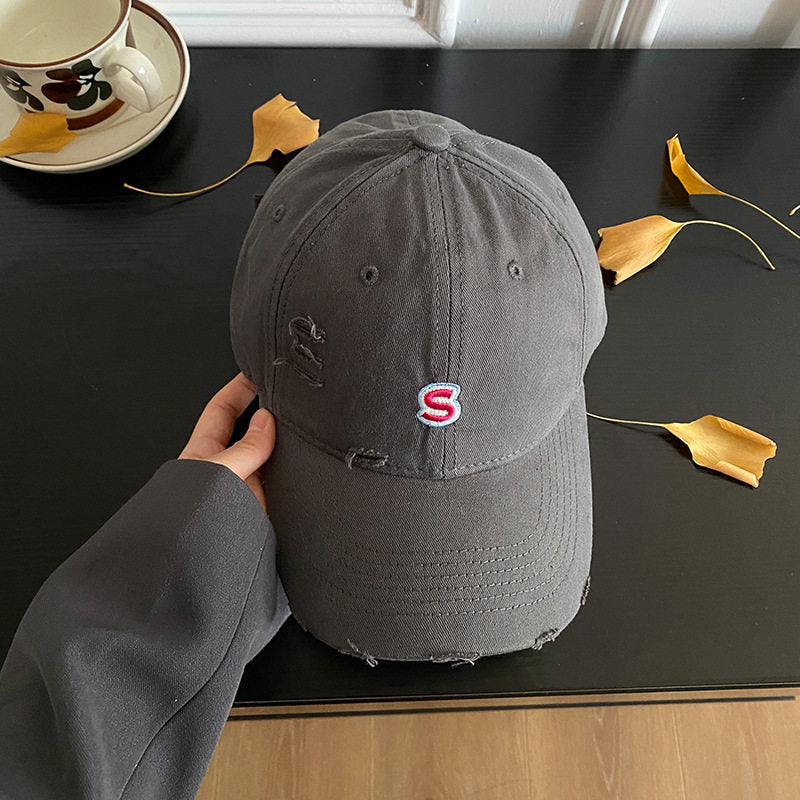 Abgetragenes Vintage Denim-Cap