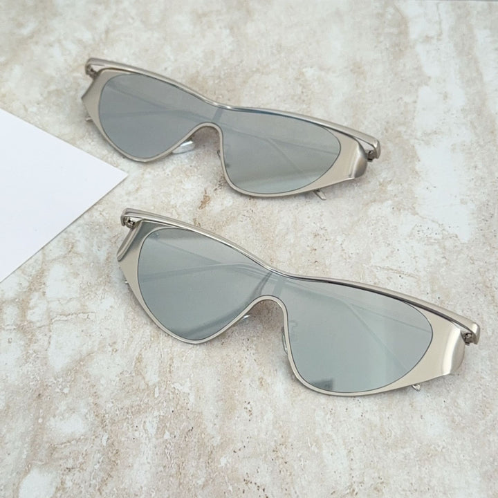 Modebewusste Shield-Sonnenbrille Karnz
